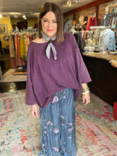 Load image into Gallery viewer, JADED GYPSY PLUM OVERSIZED TEE