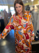 Load image into Gallery viewer, ADRIENNE RED SWIRL DRESS