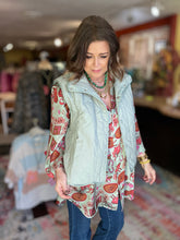 Load image into Gallery viewer, SOFT SAGE QUILTED VEST
