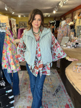 Load image into Gallery viewer, SOFT SAGE QUILTED VEST