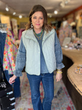 Load image into Gallery viewer, SOFT SAGE QUILTED VEST