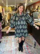 Load image into Gallery viewer, MUTED BLACK CLOVER DRESS
