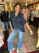 Load image into Gallery viewer, WREN DARK DENIM TOP
