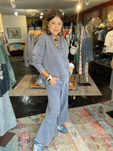 Load image into Gallery viewer, VINTAGE FADED BLUE RIBBED PANT
