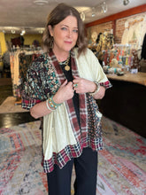 Load image into Gallery viewer, CHAMPAGNE PATCHWORK KIMONO
