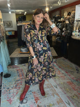 Load image into Gallery viewer, BLACK MIX PRINT DRESS
