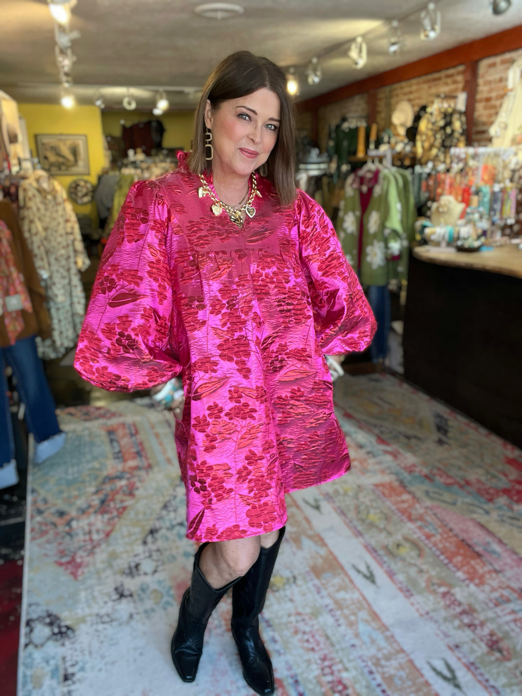 hot pink dress in store – BRICK HOUSE BOUTIQUE formal hot pink dress