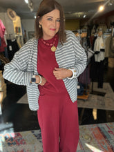 Load image into Gallery viewer, HEATHER GRAY PIPER CARDIGAN

