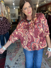 Load image into Gallery viewer, COPPER SWIRL TOP
