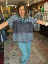Load image into Gallery viewer, DENIM &amp; LACE TOP
