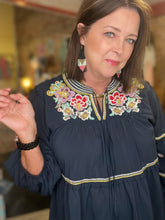 Load image into Gallery viewer, LENNON BEADED BLACK EARRINGS
