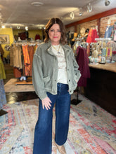 Load image into Gallery viewer, FADED OLIVE CARDIGAN
