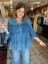 Load image into Gallery viewer, DENIM VINTAGE TOP
