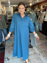 Load image into Gallery viewer, TEAL RUN AROUND DRESS
