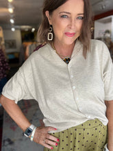 Load image into Gallery viewer, OATMEAL COTTON PIPER SWEATER
