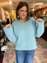 Load image into Gallery viewer, MINT BLUE SWEATER
