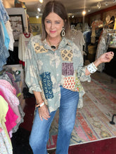 Load image into Gallery viewer, JADED GYPSY PATCHWORK SHIRT
