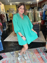 Load image into Gallery viewer, KELLY GREEN SWING DRESS
