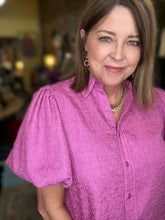 Load image into Gallery viewer, HILLARY BLOUSE (ORCHID)
