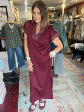 Load image into Gallery viewer, BURGUNDY DRESS
