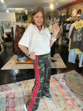 Load image into Gallery viewer, CAMO RED STRIPE DENIM
