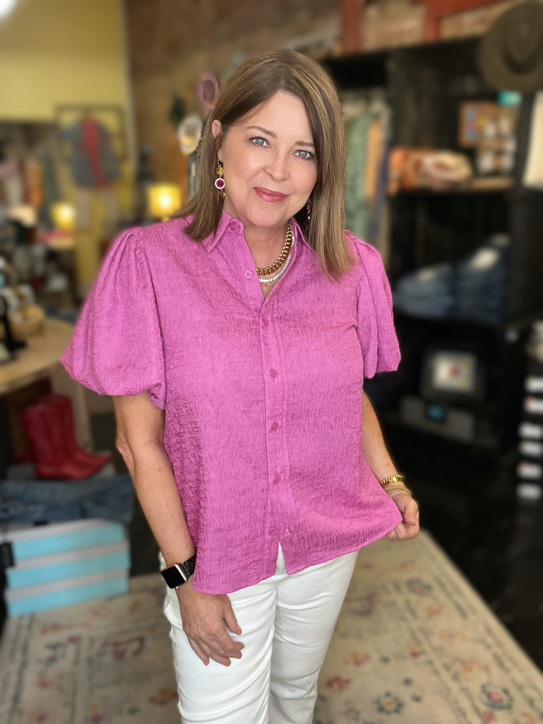HILLARY BLOUSE (ORCHID)