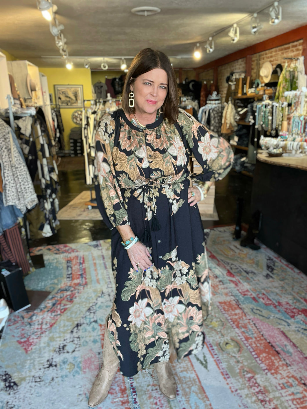 MIDNIGHT FLORAL DRESS