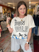 Load image into Gallery viewer, CREAM RUN WILD TEE
