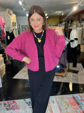 Load image into Gallery viewer, PINK CHERRY CARDIGAN

