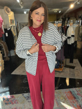 Load image into Gallery viewer, HEATHER GRAY PIPER CARDIGAN
