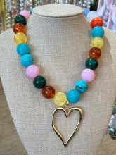 Load image into Gallery viewer, DAVIS BEADED HEART NECKLACE
