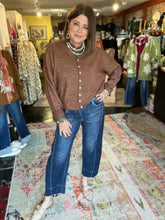 Load image into Gallery viewer, BROWN PIPER CARDIGAN
