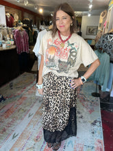 Load image into Gallery viewer, ANIMAL PRINT LACE SKIRT

