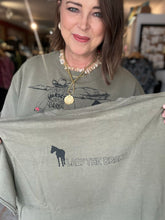 Load image into Gallery viewer, LTB HOLD YER HORSES MOSS TEE
