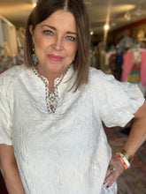 Load image into Gallery viewer, CREAM EMBROIDERED TOP
