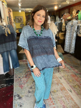 Load image into Gallery viewer, DENIM &amp; LACE TOP
