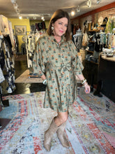 Load image into Gallery viewer, WILLOW GREEN DRESS
