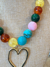 Load image into Gallery viewer, DAVIS BEADED HEART NECKLACE
