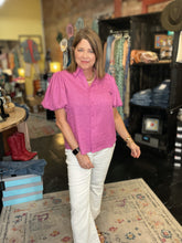 Load image into Gallery viewer, HILLARY BLOUSE (ORCHID)
