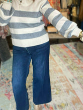 Load image into Gallery viewer, DARK WASH WIDE LEG DENIM
