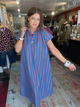 Load image into Gallery viewer, ROYAL STRIPE DRESS
