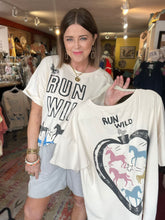 Load image into Gallery viewer, CREAM RUN WILD TEE
