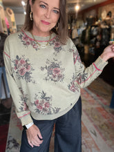 Load image into Gallery viewer, LIGHT OLIVE VINTAGE SWEATSHIRT
