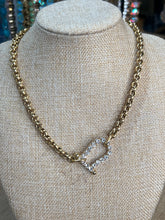 Load image into Gallery viewer, HORSE BIT RHINESTONE NECKLACE
