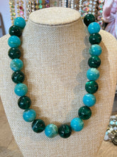 Load image into Gallery viewer, TEAL GUM BALL NECKLACE
