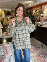 Load image into Gallery viewer, DUSTY SAGE PLAID TOP
