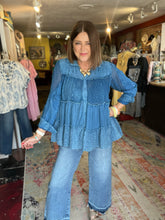 Load image into Gallery viewer, DENIM VINTAGE TOP
