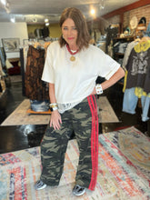 Load image into Gallery viewer, CAMO RED STRIPE DENIM
