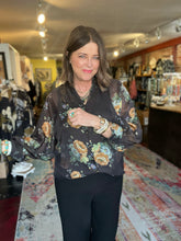 Load image into Gallery viewer, MIDNIGHT BOUQUET BLOUSE
