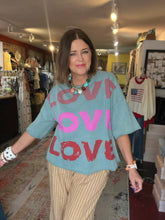 Load image into Gallery viewer, TEAL LOVE TEE
